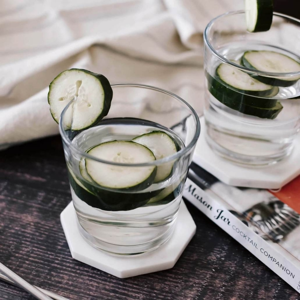 Zeal Living Marble Geo Coasters - Set of 4
